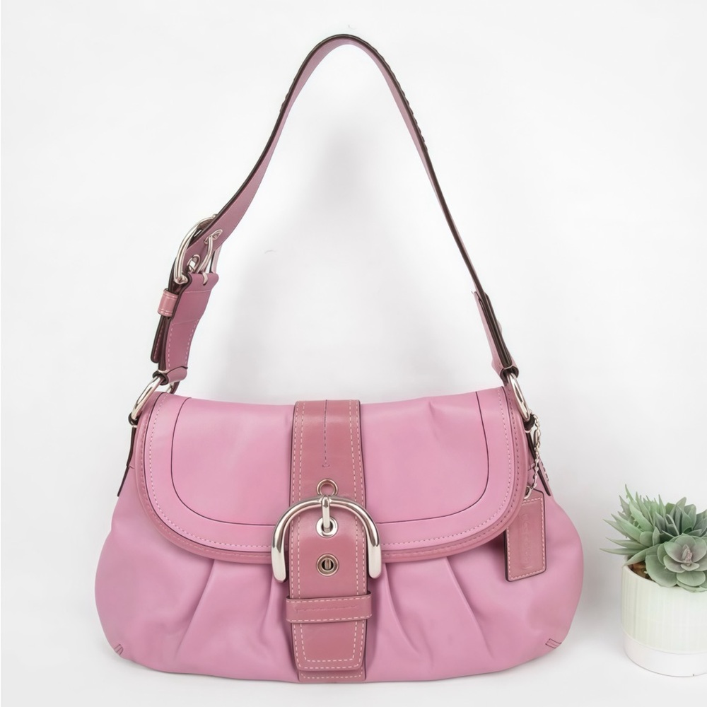 Pink Coach Leather Soho/Shoulder Bag - Picture 1 of 5